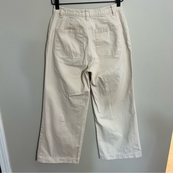 Rolla’s Wide Leg High Rise Off White Pants size 8 Short - Picture 4 of 7